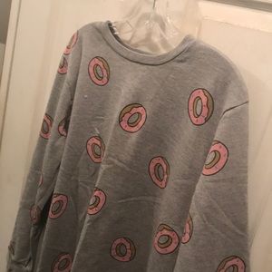 Donut print crew neck